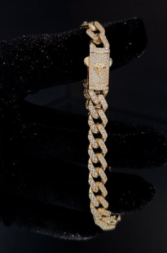 Unisex Monaco Diamond-cut bracelet