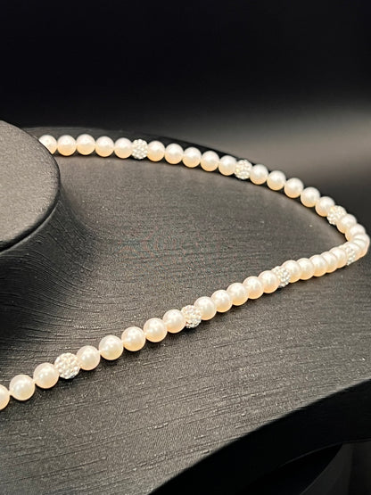 Natural Pearls Necklace 14K Gold