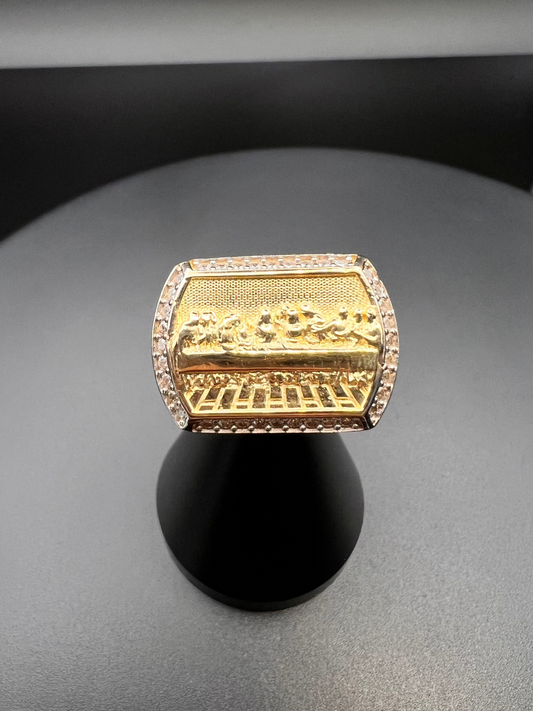 Men's Last Supper Ring 10K Gold