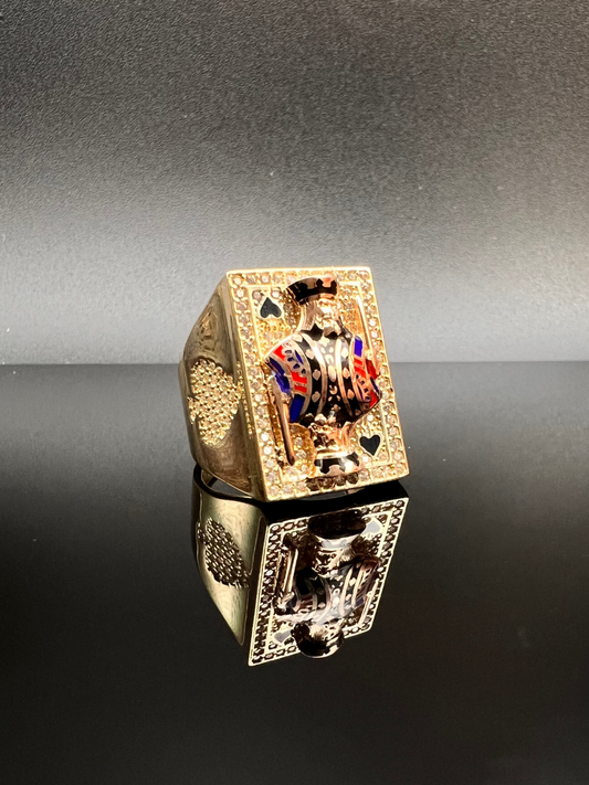 Men's King of Spades Ring